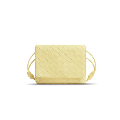 BOTTEGA VENETA MINI INTRECCIATO CROSSBODY BAG 741897VCPP37406 (19*15*5.5cm)